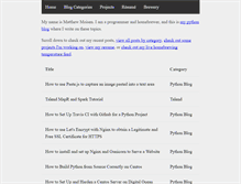 Tablet Screenshot of matthewmoisen.com